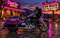 .44 Mags - BIG 4.5" Diameter Mufflers for all Harley Baggers.